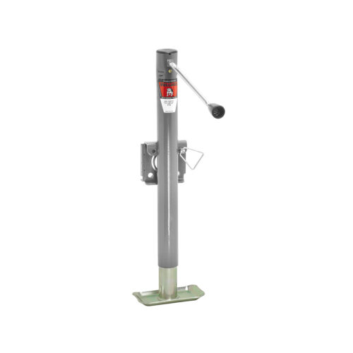 Bulldog Round Trailer Jack 151159, Side Mount, 2,000 lbs. Sidewind, Weld-On
