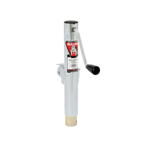 Bulldog Round Trailer Jack 1541150301 Side Mount, 2,000 lbs. Weld-On