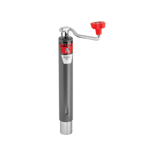 Bulldog Round Trailer Jack 1701480317, No Mount, 5,000 lbs. Topwind, Weld-On