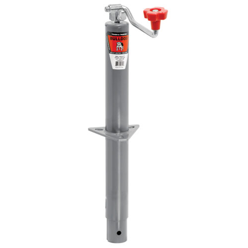 Bulldog Round Trailer Jack 175013, A-Frame, 5,000 lbs., Topwind, Bolt-On