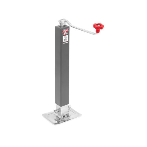 Bulldog Square Trailer Jack 190704, No Mount, 8,000 lbs. Topwind, Weld-On