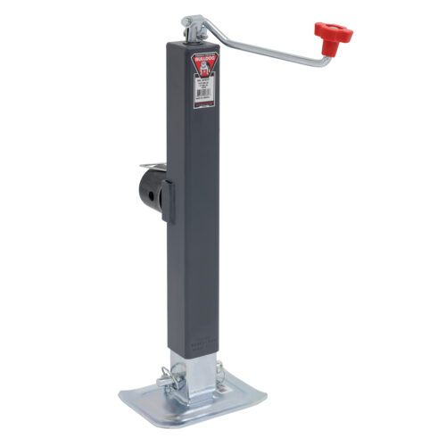 Bulldog Square Trailer Jack 190708, Side Mount, 8,000 lbs. Topwind, Weld-On