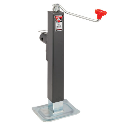 Bulldog Square Trailer Jack 190724, Side Mount, 8,000 lbs. Topwind, Weld-On