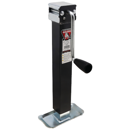 Bulldog Square Trailer Jack 195351, 5,000 lbs.Capacity, Sidewind, Weld-On