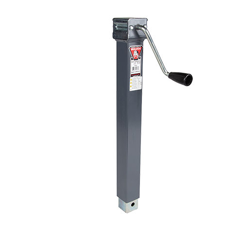Bulldog Square Trailer Jack 195369, No Mount, 5,000 lbs. Sidewind, Weld-On