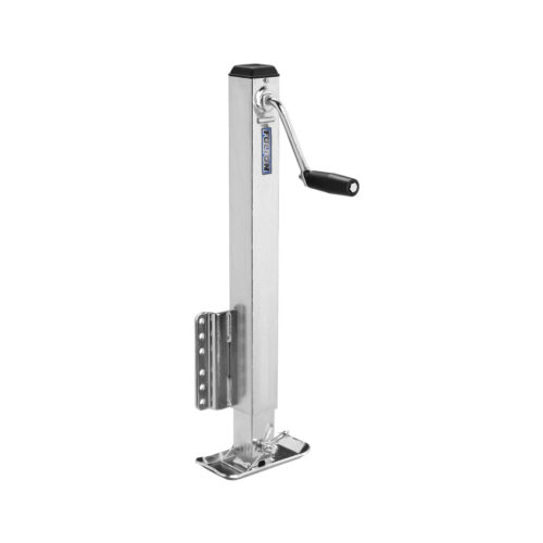 Bulldog Square Trailer Jack 35SM28FZ, 2,500 lbs.Capacity, Sidewind Bolt-On
