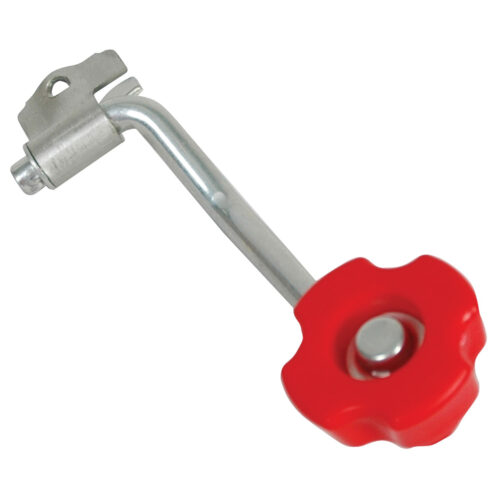 Bulldog Trailer Jack Replacement Part 500180, Topwind Crank, Red Bulldog Knob