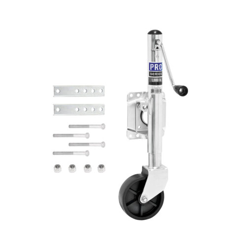 Fulton Utility Trailer Jack EJ10000101, Side Mount, 1,000 lbs. Sidewind, Bolt-On