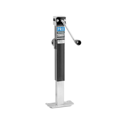 Bulldog Square Trailer Jack 1400860383, Side Mount  8,000k Sidewind, Weld-On