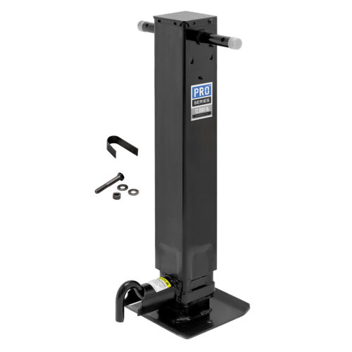Bulldog Square Trailer Jack 140094, Side Mount, 12,000 lbs. Sidewind, Weld-On