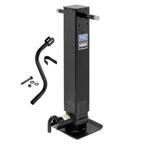 Bulldog Square Trailer Jack 1400980376, No Mount 12,000k Sidewind, Weld-On