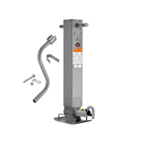 Bulldog Square Trailer Jack 1401010376, Side Mount 12,000k Sidewind, Weld-On