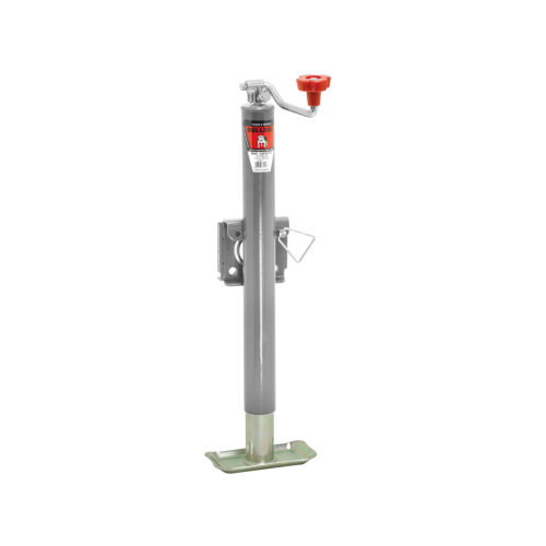 Bulldog Round Trailer Jack 171412, Side Mount, 5,000 lbs. Topwind, Weld-On