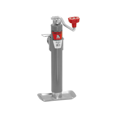 Bulldog Round Trailer Jack 178101, Side Mount, 5,000 lbs. Topwind, Weld-On
