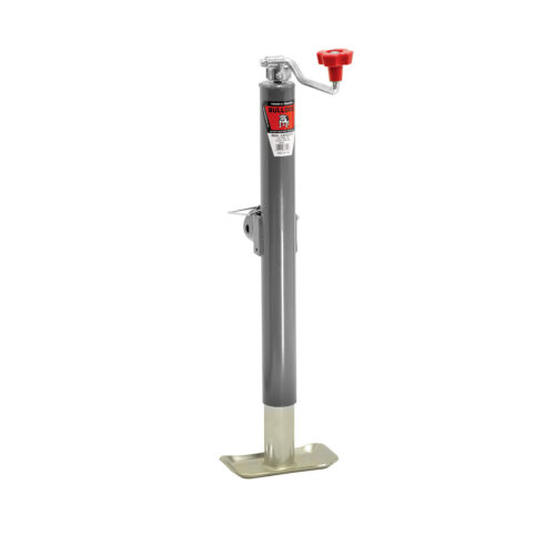 Bulldog Round Trailer Jack 178151, Side Mount, 5,000 lbs. Topwind, Weld-On