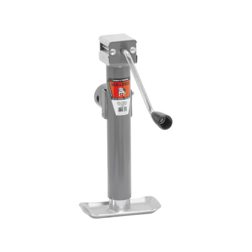 Bulldog Round Trailer Jack 178201, Side Mount, 5,000 lbs. Sidewind, Weld-On