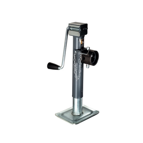 Bulldog Round Trailer Jack 198150, Side Mount, 7,000 lbs. Sidewind, Weld-On