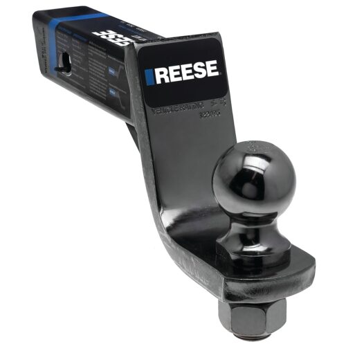 Reese Ball Mount Starter Kit, 21611 Fits 2" Shank, 4" Drop, 7,500 lbs. Capacity,  Black Nickel