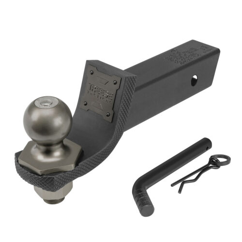 Reese Tactical Hitch Ball Mount, 7092400  Fits 2" Shank, 2" Drop, 6,000 lbs. Matte Black