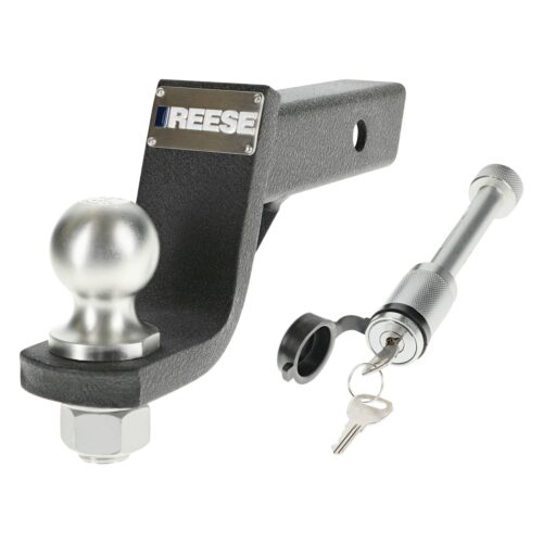 Reese Ball Mount Security Kit, 7096700 Fits 2" Shank, 4" Drop, 7,500 lbs. Dogbone Style  Lock