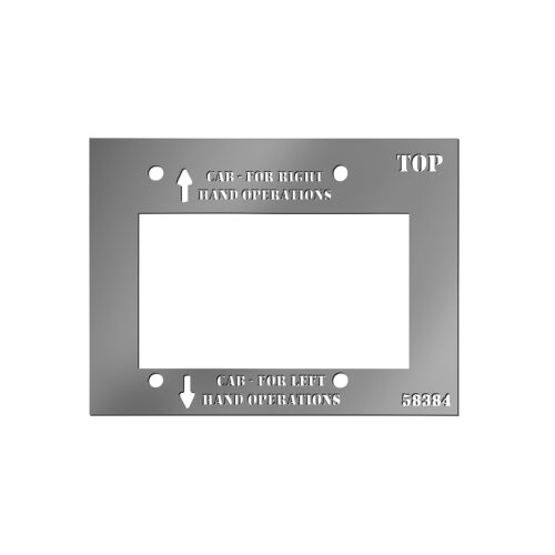 Draw-Tite Gooseneck Hitch Head Accessory, 58384 Fold-down Installation Template