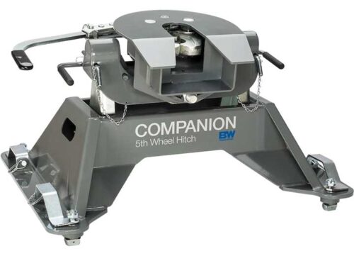 B&W RVK3710 Companion OEM 5th Wheel Hitch for Chevy/GMC Towing Prep Package Dual Jaw 20,000 lbs