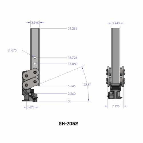 GEN-Y Hitch -Spartan Gooseneck - GH-7052;Tongue Weight:4500